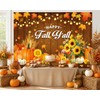 Happy Fall Y'all Backdrop 7x5ft Pumpkin Maple Leaves Thanksgiving Decor