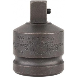 Proto J7653 Socket Adapter: Impact Drive, 1/2", 3/4" 2-1/16" OAL