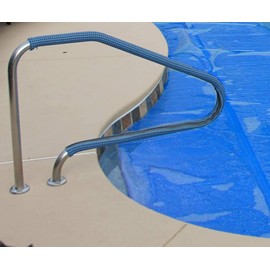 Rail Runners Blue In-ground Swimming Pool Ladder & Handrail Cover | 10-Ft-by-1.9-Inches Diameter Piece | Slip Resistant Grip | Keeps Railings Cool in The Sun | Durable Nylon Material