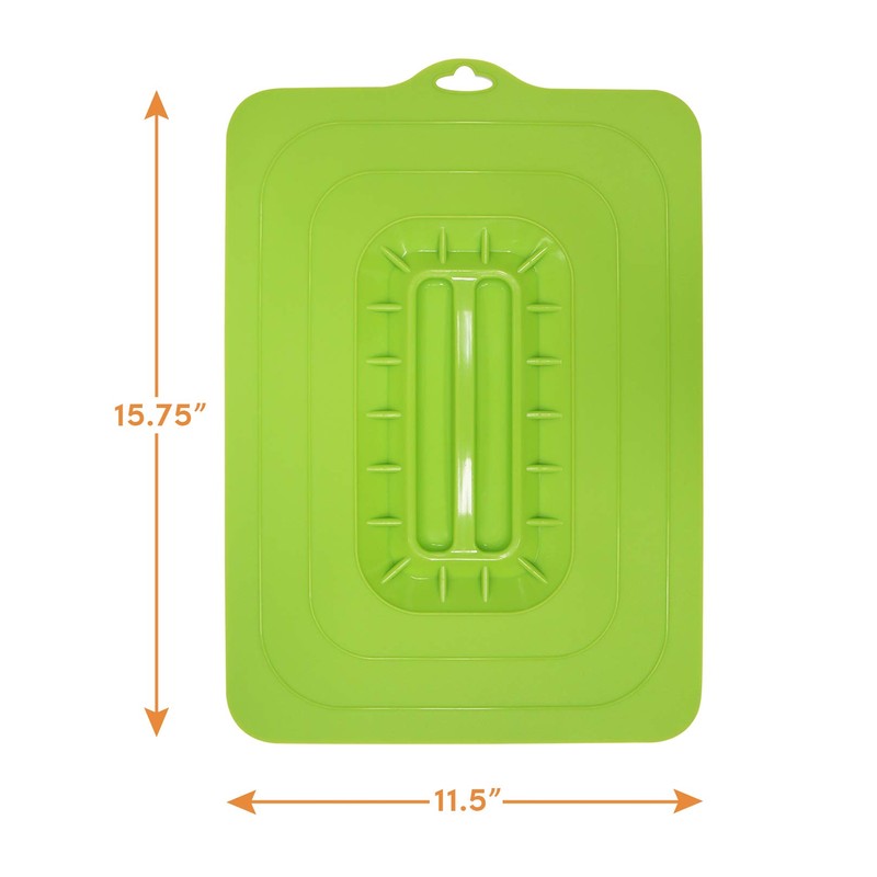 Elite Gourmet Rectangular Silicone Suction Lids, Set of 3, Multi