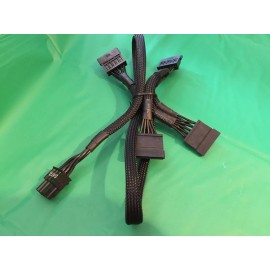 EVGA 10 Pcs eVGA  Supernova 6 pin  to 4x SATA DRIVER POWER cable , ORIGINAL