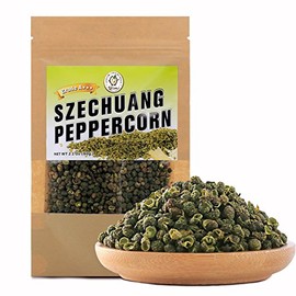 Yimi Sichuan Green Peppercorns,Premium Chinese Szechuan Peppercorns,Less Seeds,Strong Flavor for Mapo Toufu,Grade AAA,2.1 Oz