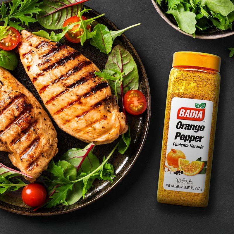 Badia Orange Pepper Seasoning, 26 Ounce (Pack of 4)