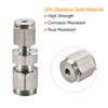 sourcing map Compression Tube Fitting 304 Stainless Steel 1/8" x