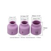 RIVERWELD TIG Stubby Gas Lens Alumina Nozzles Ceramic Cups 10#