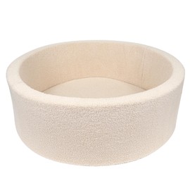 MEOGETY Kids Foam Ball Pits for Toddlers Babies Dogs Cats, Soft Infant Baby Ball Pit Pool for Girls and Boys Gifts, (Balls NOT Included) Imitation Teddy Colours