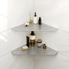 FerdY 2-Pack 10" Brushed Nickel Recessed Corner Shower Shelf, for