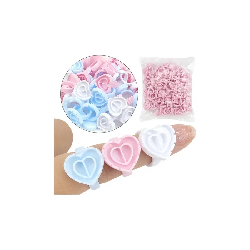 200 Anillo Para Pegamento Pestaas Soporte Ajustable Set F Surtidos