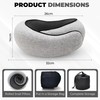 Lucky Element Airplane Travel Neck Pillow, Memory Foam Airplane Travel