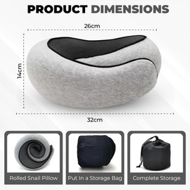 Lucky Element Airplane Travel Neck Pillow, Memory Foam Airplane Travel Pillow, 360 Degree Comfort and Breathability, Washable Modal Cover.Travel Neck Pillow for Airplane, Neck Pillow Airplane (Black)
