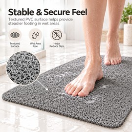 Non-Slip Bathroom Mat for Shower and Bathtub Areas – Quick-Drying 40 x 60 cm Floor Mat for Everyday Bathroom Comfort