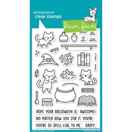 Lawn Fawn LF2664 Purrfectly Wicked 4x6 Clear Stamp Set