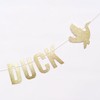 One Lucky Duck Banner - Duck Hunting Decor Gold Banner,
