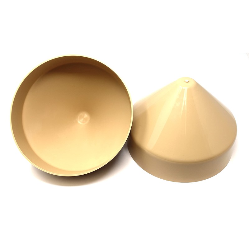 JSP Manufacturing Tan Cone Dock Piling Cap/Piling Cover from 8"