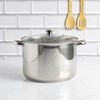 Ecolution Stainless Steel Stock Pot with Encapsulated Bottom Matching Tempered