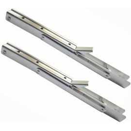 Generic Folding Shelf Bracket - Heavy Duty Folding Shelf Bracket for Table, Max Load 330lbs, 12"" Length, Short Release Handle, Motorhome Accessories (Set of 2), Silver