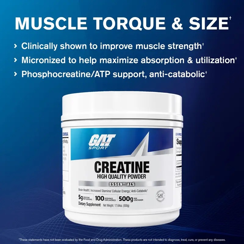 GAT Sport Creatine Monohydrate – Muscle Growth, Strength & Performance