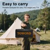 TOWOND Projector Screen with Stand, 84 inch Outdoor Projector Screen