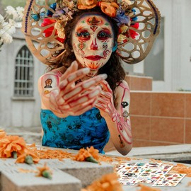 Cinco De Mayo Temporary Tattoos for Kids 20 Sheets 280Pcs Waterproof Mexican Fiesta Tattoos Fake Tattoo Stickers Goody Bag Stuffers for Kids Boys Girls Taco Pinata Fiesta Party Decoration Favors