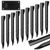 24 Pack Plastic Landscape Edging Anchoring Stakes, 9.8 Inch Heavy