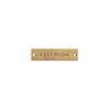 POSH LIVING 63955 REST ROOM Sign Plate, Antique Gold
