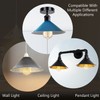 DC Voltage Vintage Retro Light Shade, Metal Easy Fit Industrial