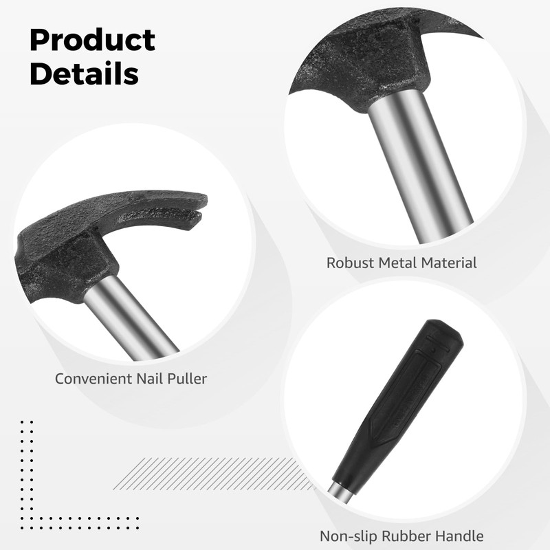 20 Pcs Mini Claw Hammers, Small Hammers for Little Ones,