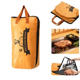 21x15 Inch Extra-Large BBQ Meat Resting Blanket | Insulated Reusable Smoker Bag for Brisket, Turkeys & Pork Shoulders | Wide Opening Design, High-Capacity Solution for Smoking Essentials