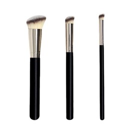 Pack of 3 Foundation Brush Concealer Brush Flawless for Blending Liquid Cream and Powder Swabbing Stippling
