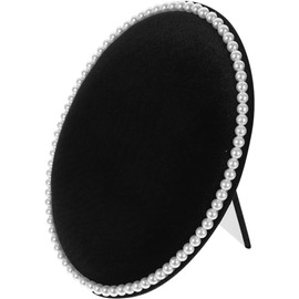 Toyvian Organizador de Pendientes Ovalado Negro para Almacenamiento y Exhibición, Diseño Multifuncional Materiales de Esponja y Tablero de Densidad, Adecuado para Escritorio y Pared