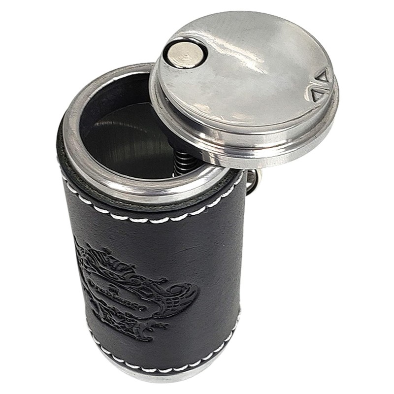 Orobianco ORA-001 Portable Ashtray, Brown, Ashtray, Smoking Goods, Genuine Leather,