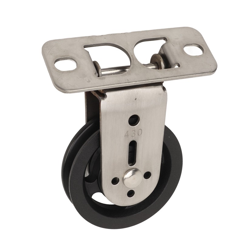 Pulley Wheel Bidirectional Rust Proof Silent Rotation Traction Wheel for