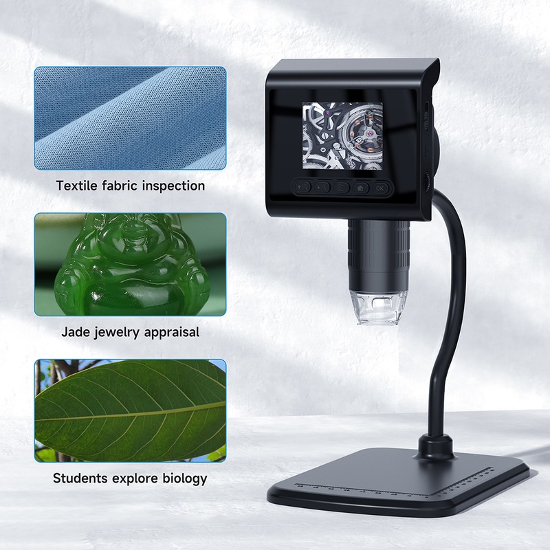 1080P High-Clear Digital Microscope with 2.4-inch Full Color LCD Screen,