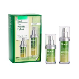 Murad The Wrinkle Fighter – 2‑Piece ($141 Value) - Retinol Youth Renewal Kit (Full + Travel Size) – Tri‑Active Retinol, Swertia & Hyaluronic Acid – Fast‑Acting Anti‑Aging Serum – Firms & Smooths Skin