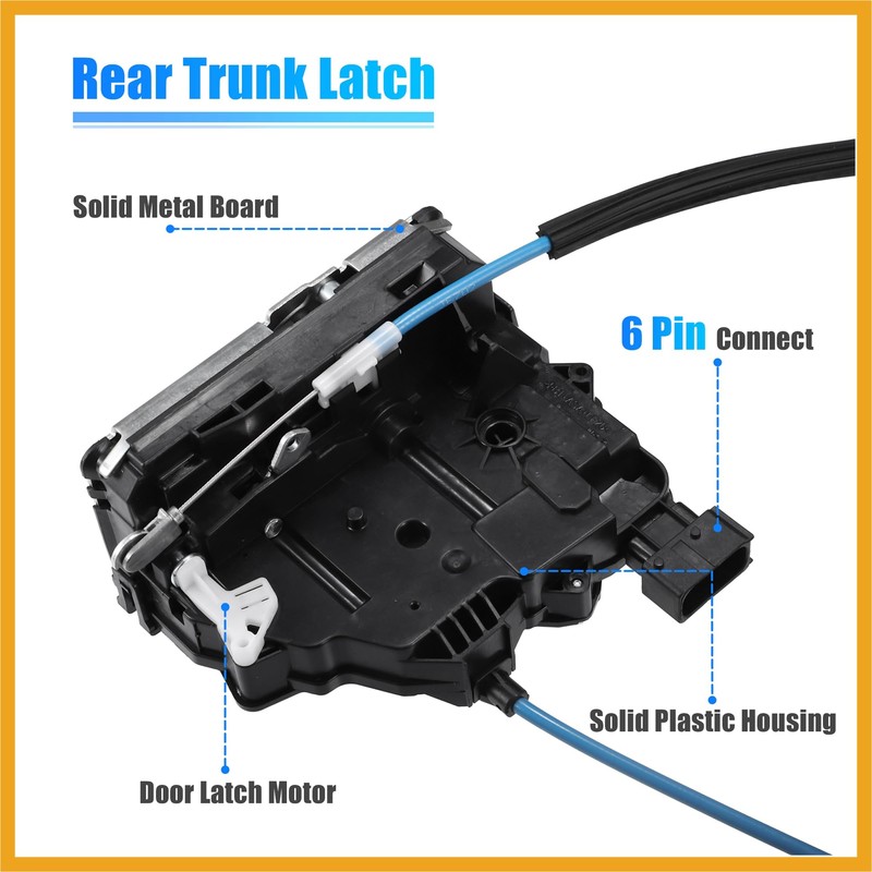 Partuto Rear Cargo Door Latch Lock Actuator for Ram ProMaster