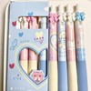 MOZXIRZ 4 Pcs Cute Retractable Pens Bowknot Gel Pens Soft