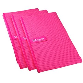Jemako Set of 3 Drying Towels Large 45 x 80 cm (Pink)