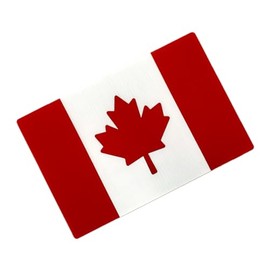 Canada Flag Window Sign – 14” x 9.5” Laser-Cut Plastic Flag – Durable, Waterproof, Patriotic Display for Home Windows – Made in Canada