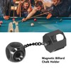 Billiard Chalk Holder Aluminum Alloy Portable Magnetic Pool Cue Chalk