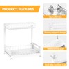 2 Pack Under Sink Organizer Storage 2-Tier Premium Metal Pull-Out
