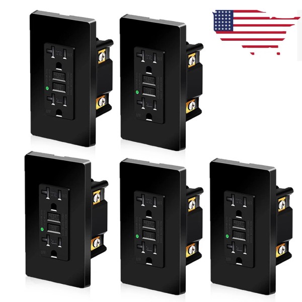 Unbranded 20A 125V GFCI Outlet Tamper Resistant TR Duplex Receptacle