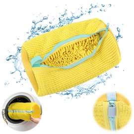 Shoe Wash Bag Washing Machine 1 Piece Shoe Bag Washing Machine Reusable Wash Bag Shoes Washing Machine Shoe Bag Multi Washing Bag for Trainers Mesh Shoes (Yellow)