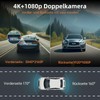 Dashcam Auto Vorne Hinten 4K/1080P WiFi Dash Cam mit GPS