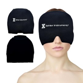 SURGICALMED - Gel Headgear for Cold and Heat (20 x 19 cm) - Gel Cooling Cap - Migraine Mask - Relief from Migraine and Headaches - Migraine Relief Cap - Cold/Warm - Compression Therapy