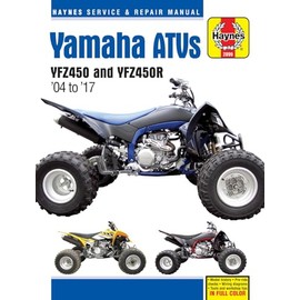 Yamaha YFZ450/450R ATV, 2004-2017 Haynes Repair Manual
