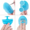 INNERNEED Soft Silicone Facial Cleansing Brush Manual Face Scrubber Exfoliating