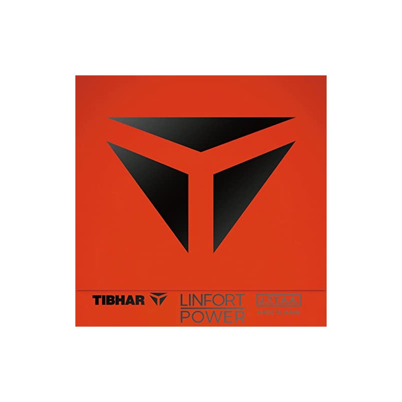 TIBHAR BT008-BLK Table Tennis Rubber Linfort Power (Black/3L/Men's, Lady's, Jr)