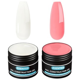 Gel Builder for Strengthening Gel and Resins for False Nails (Milky White & Pink)