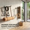 Yoga Mat Wall Mount Holder & Clips for Eyelet Workout