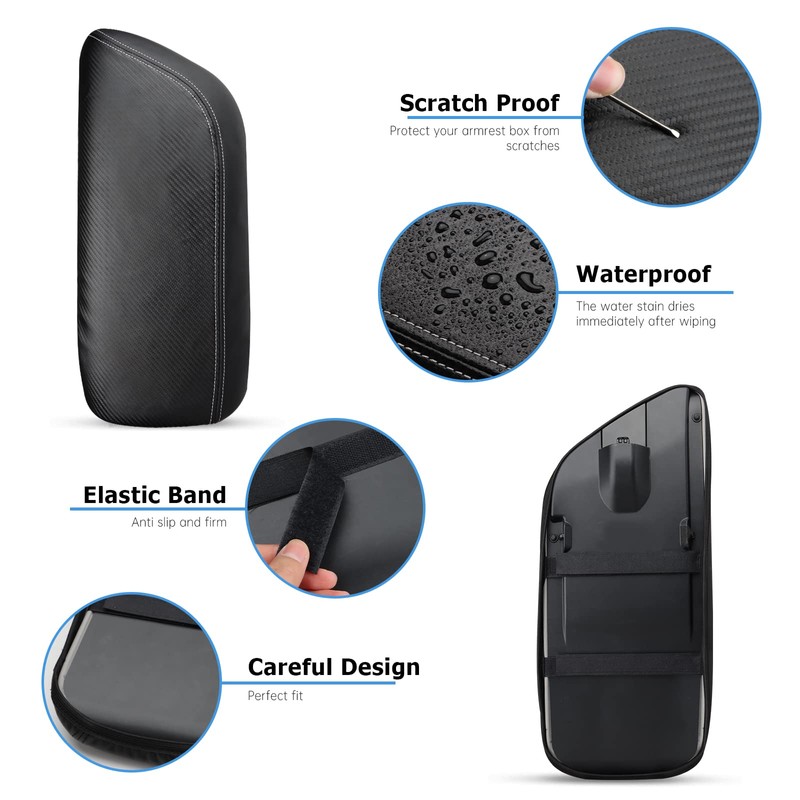 INTGET Car Center Console Armrest Cover for Toyota Camry Accessories